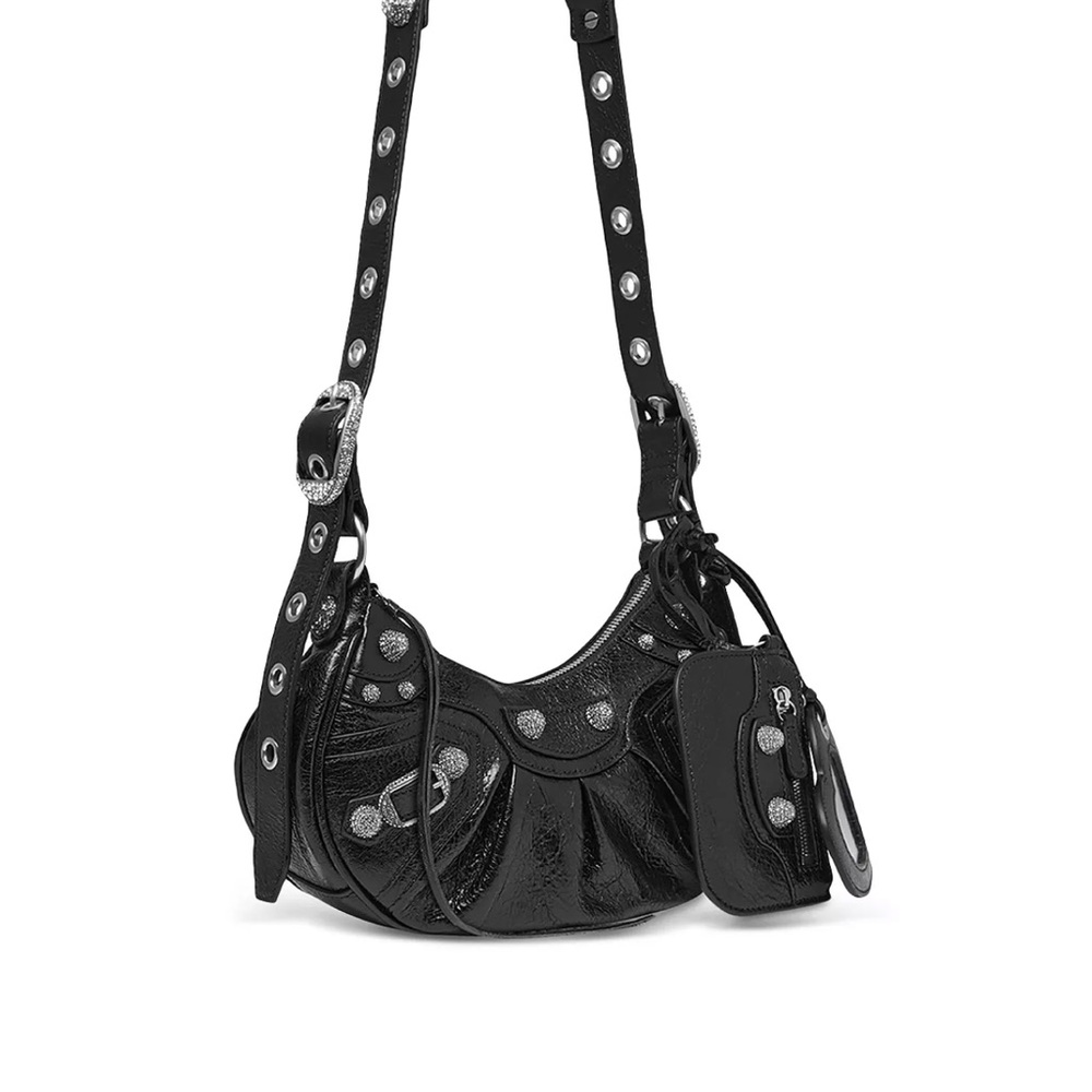 Balenciaga le Cagole w rhinestone embellishment